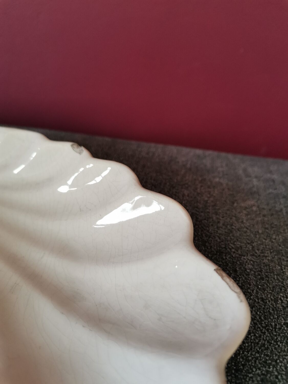 Sarreguemines shell bowl