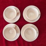 Pink ceramic coffee service by St Amand Ceranord