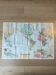 Very large Foldex world map - coloured world map 104x74cm
