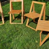 Ensemble 4 chaises style Aldo Jacober et table papillon