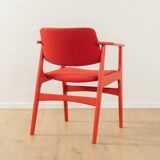 Fauteuil monochrome rouge des années 1960, Danemark