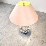 Vintage italian ceramic artichoque table lamp, 1960s