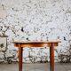 Scandinavian vintage teak extendable round table