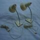Pair of small 1950s office lamps