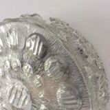 Vintage 60s-70s moulded glass ceiling light