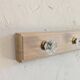 Vintage coat rack / hooks solid oak cottage style