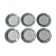 6 flat plates Saint Amand, décor la laitière