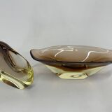 Set of Art Glass Bowl and Ashtray by designer Josef Cvrček, 1960's