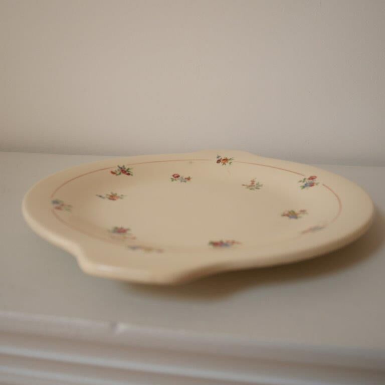 Set of 8 dessert plates with presentation plate, Béarn de Orchies Moulin des Loups model