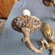 Paire d'appliques métal doré de style Louis XV