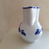 White and blue pitcher