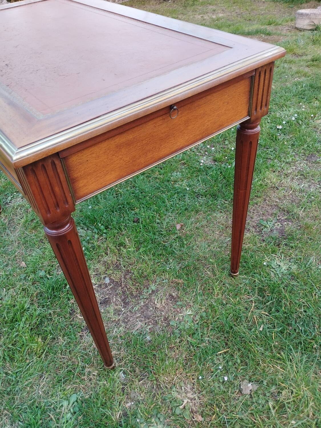 Antique Louis XVI style desk with drawers