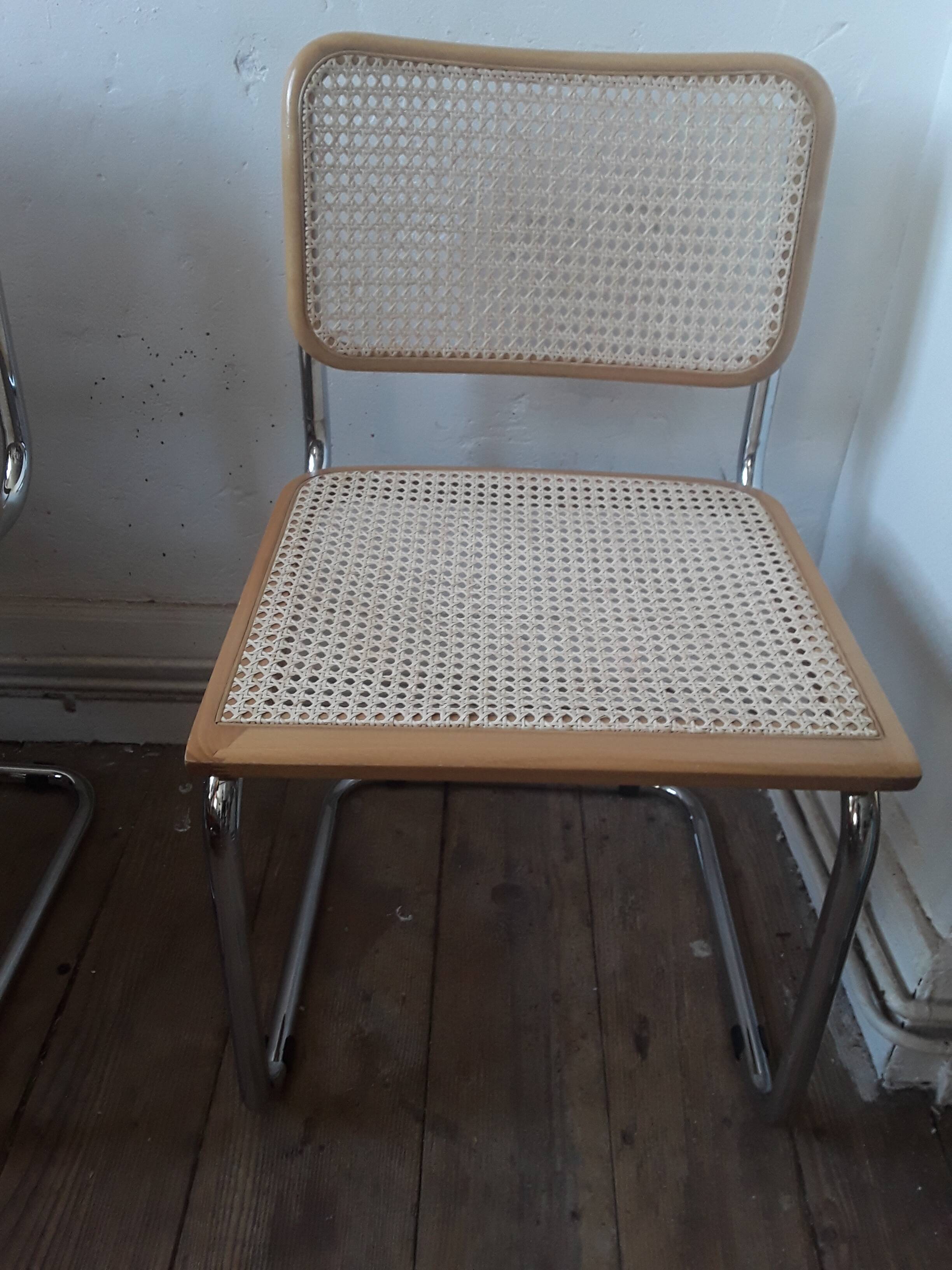 Paire de Chaises B32 Marcel Breuer