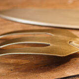 Fish serving cutlery, filled silver