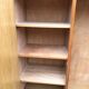 Vintage wardrobe with 2 doors and compass legs, made of oak plywood