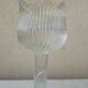 Pair of glass candlesticks