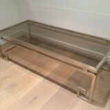 Very beautiful chrome coffee table