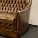 Canapé chesterfield vintage 3 places en cuir