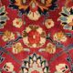 Tapis en laine florale rouge fait à la main antique persan khorassan tapis - 295x376cm