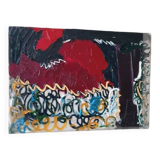 Abstract oil painting on canvas