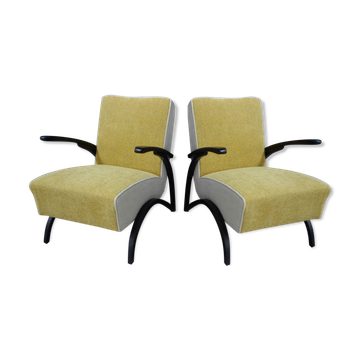Paire de fauteuils de Jindrich Halabala