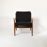 Fauteuil lounge d'Arne Vodder pour Glostrup, Danemark, années 1960