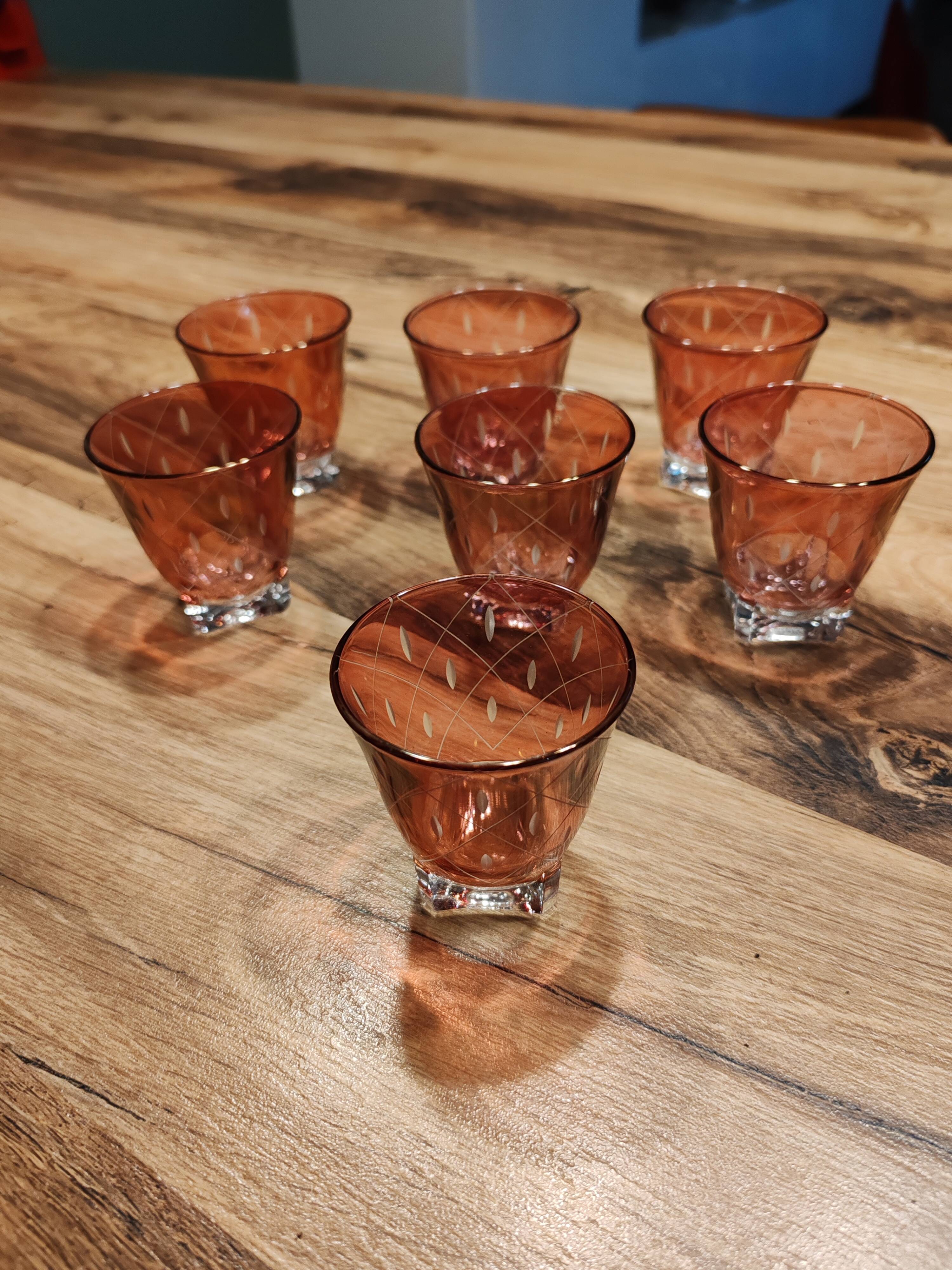 Vintage liqueur glasses