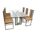Italian dining room set by Renato Zevi from the 70's