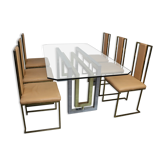 Salle à manger italienne aménagée par Renato Zevi des années 70