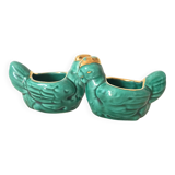 Salt and pepper shakers with chickens in slip