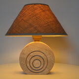 Travertine bedside lamp