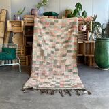 Modern berber rug boujad wool