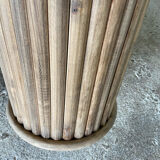 Porte-parapluie porte-cannes en bois