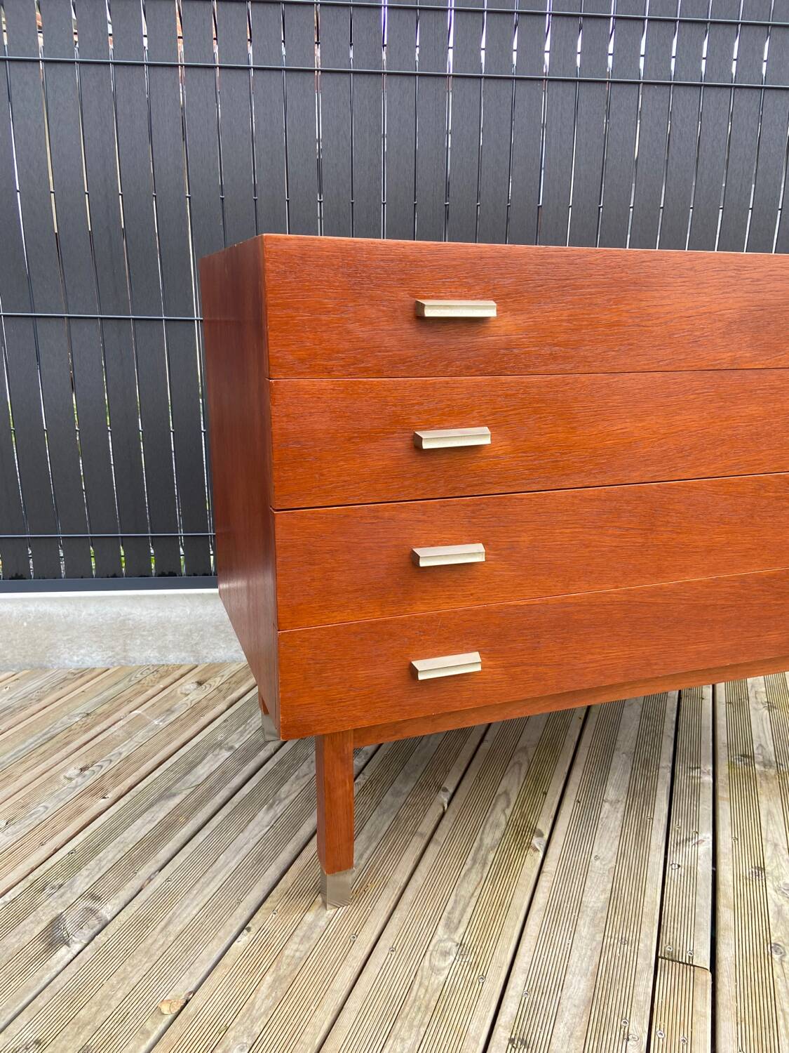 Teak chest of drawers