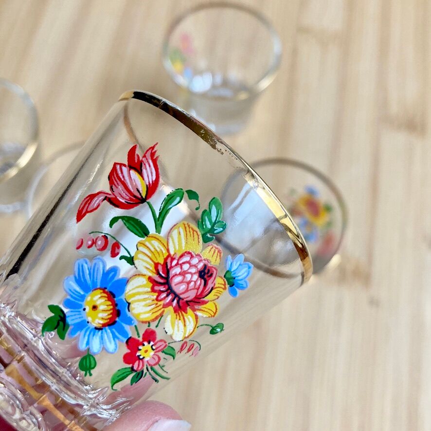 Vintage shot glass 60's
