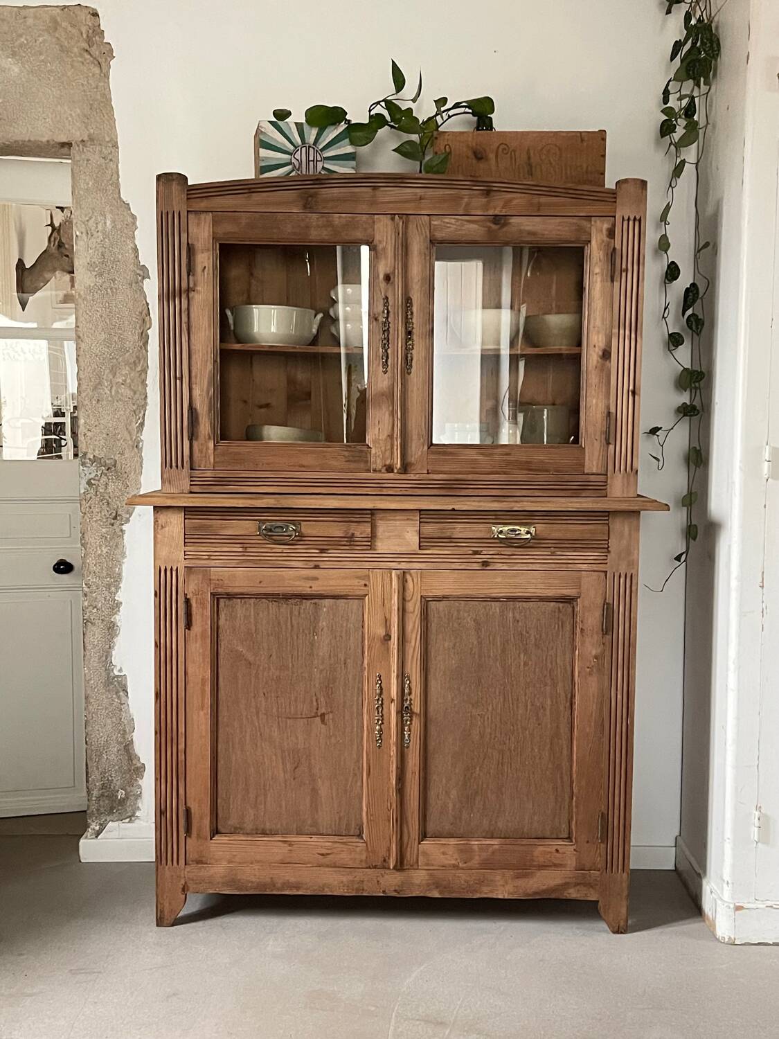 Raw wood dresser
