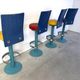 4 tabourets de bar industriels vintage, années 1980