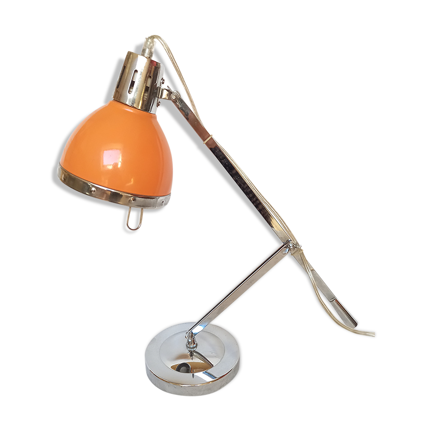 Orange vintage articulated lamp