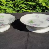 2 coupes montées en porcelaine