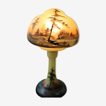 Lampe champignon style art nouveau, époque XXème