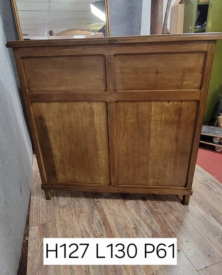 Trade furniture with inclined plane in solid stained beech, late 19th century