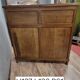 Trade furniture with inclined plane in solid stained beech, late 19th century