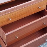 Vintage 1960s mahogany dressing table chest of drawers