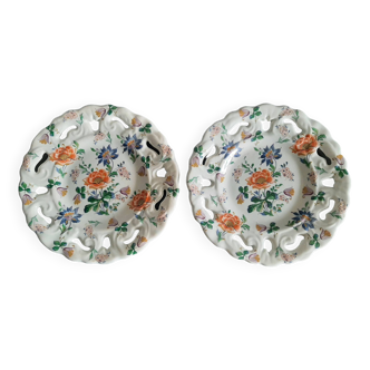 Set of 2 decorative plates H.Bequet