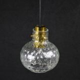 Glass pendant lamp, 1970s