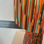Lampe de table d'ambiance upcyclée à partir d'un vase en céramique Übelacker.