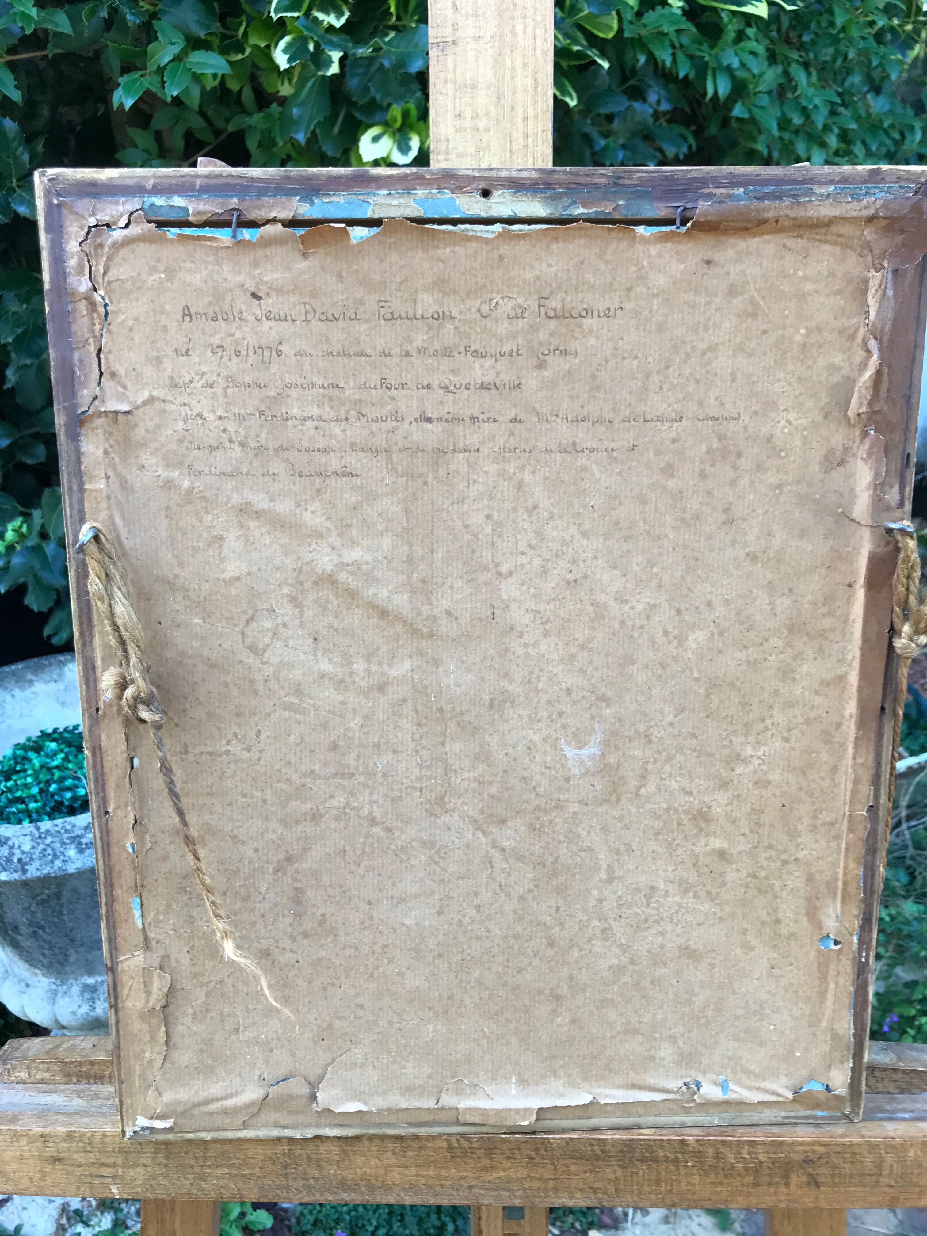 Portrait of young man, oil on canvas