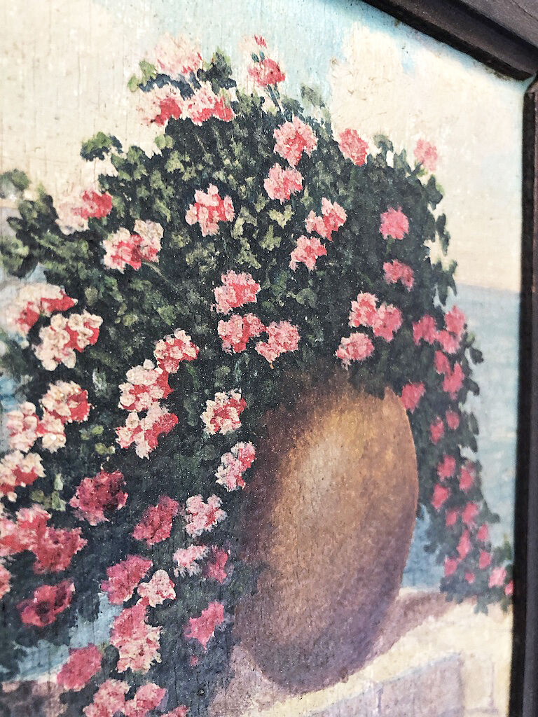 Peinture à l’huile fleurs