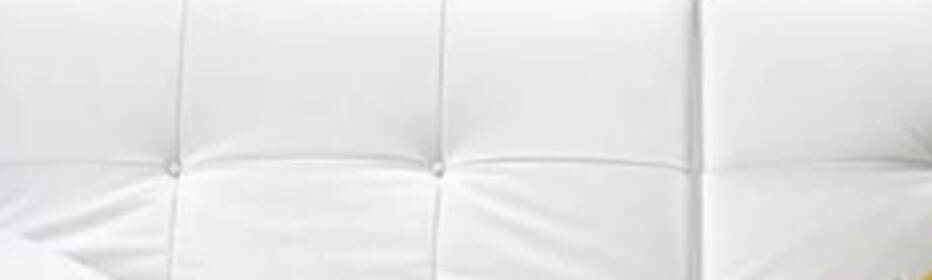 Smala Cinna white leather sofa by Pascal Mourgue