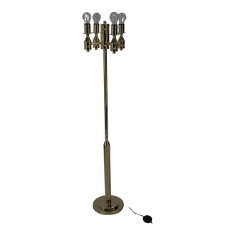 Brass floor lamp, 1970s, restored